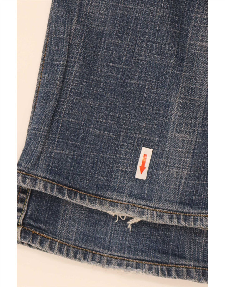 Damskie jeansy Levi's 627 Straight W28 L28 Niebieskie bawełniane