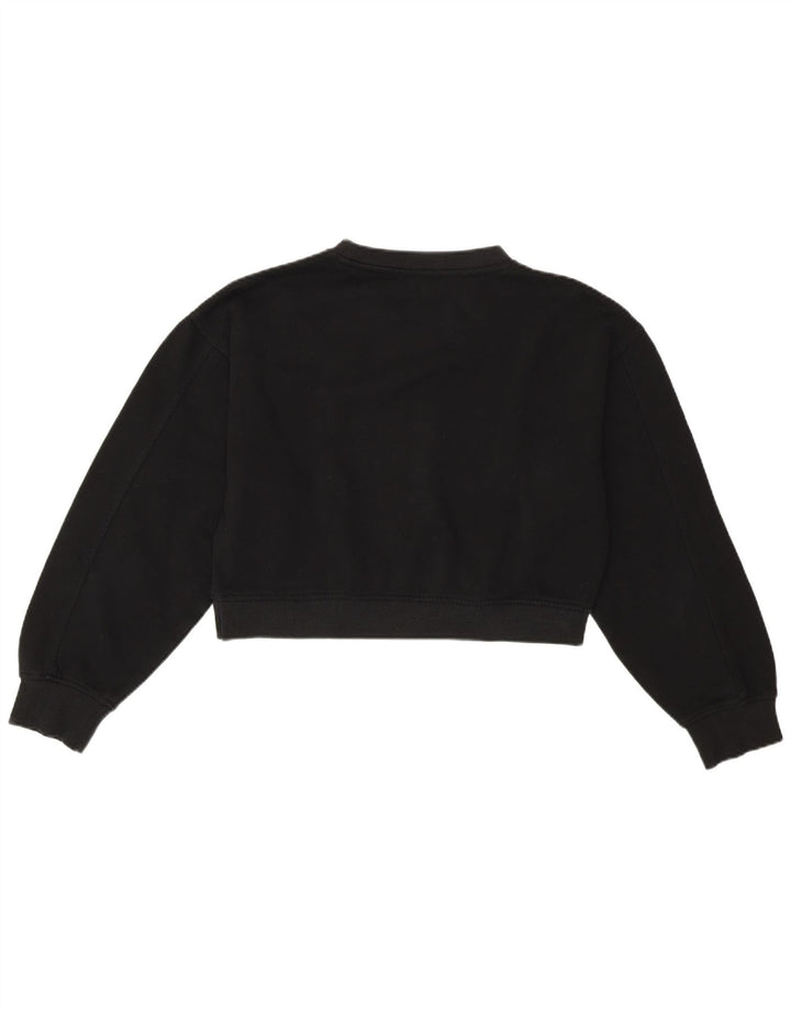 Bluza damska Zara Crop Oversize Sweter UK 10 Small Black Cotton