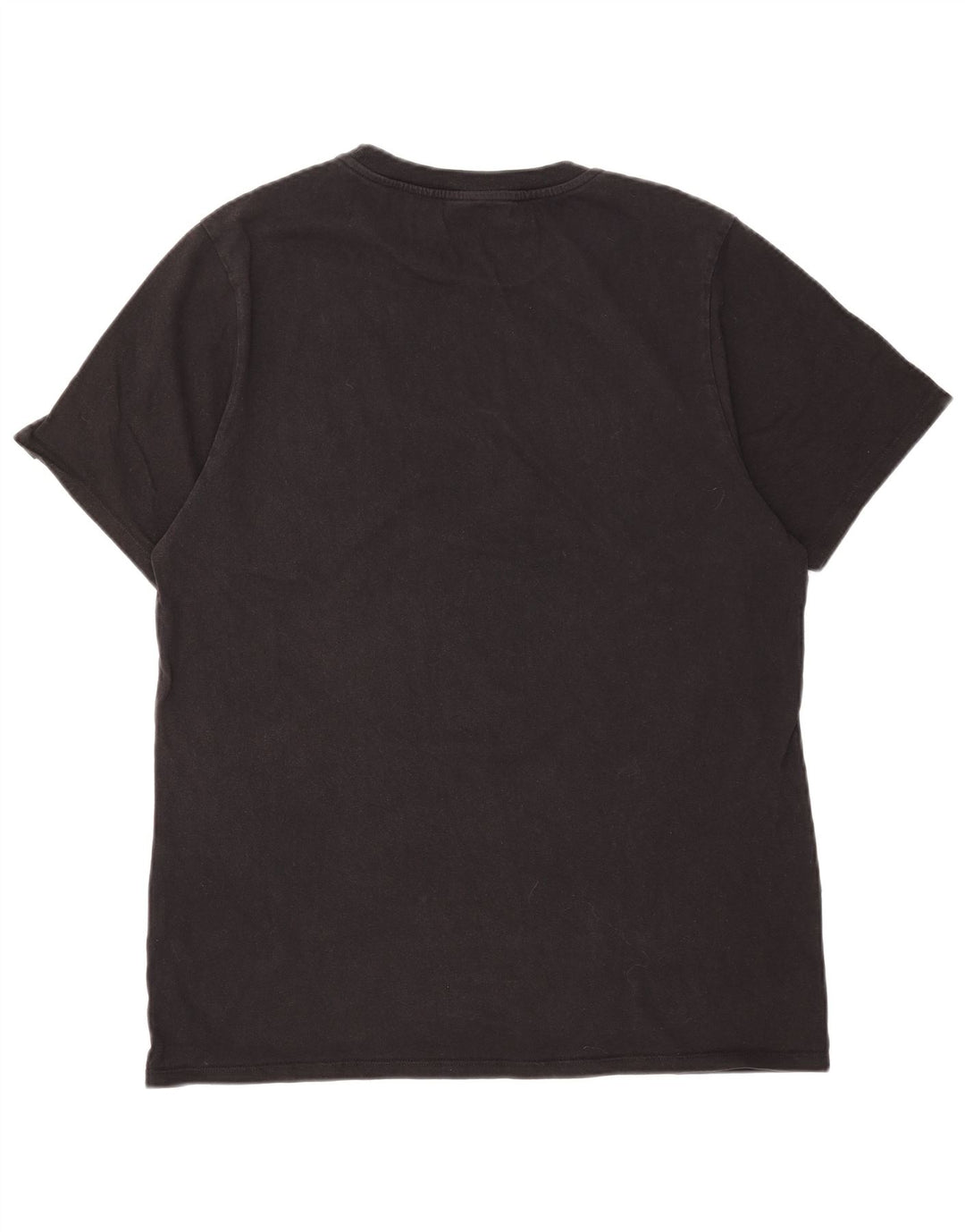 PULL & BEAR Mens Graphic T-Shirt Top Large Black Cotton