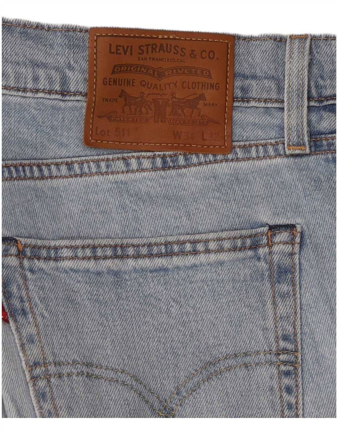 Męskie jeansy LEVI'S 511 Slim W34 L32 Niebieskie