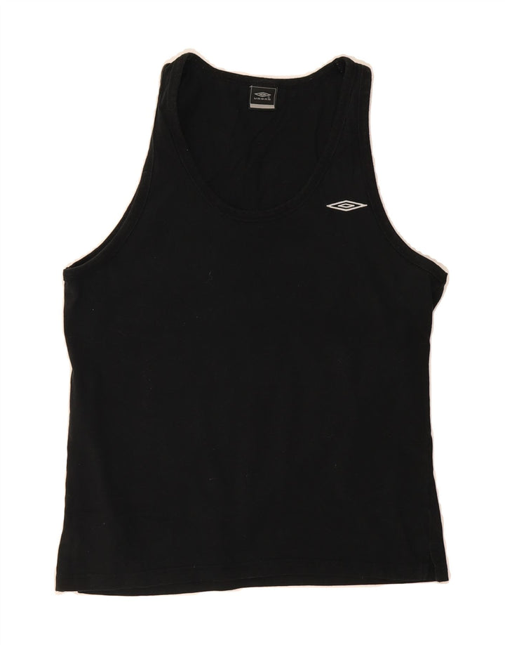 UMBRO Womens Vest Top UK  14 Large Black Vintage Umbro and Second-Hand Umbro from Messina Hembry 