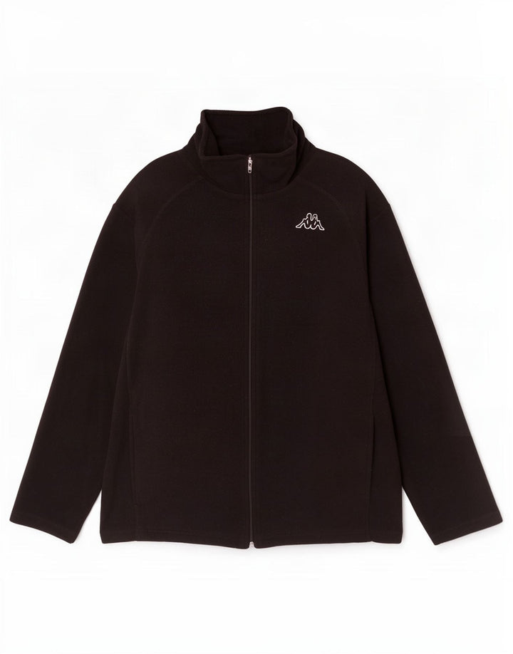 Męska kurtka polarowa Kappa UK 42 XL, czarny poliester