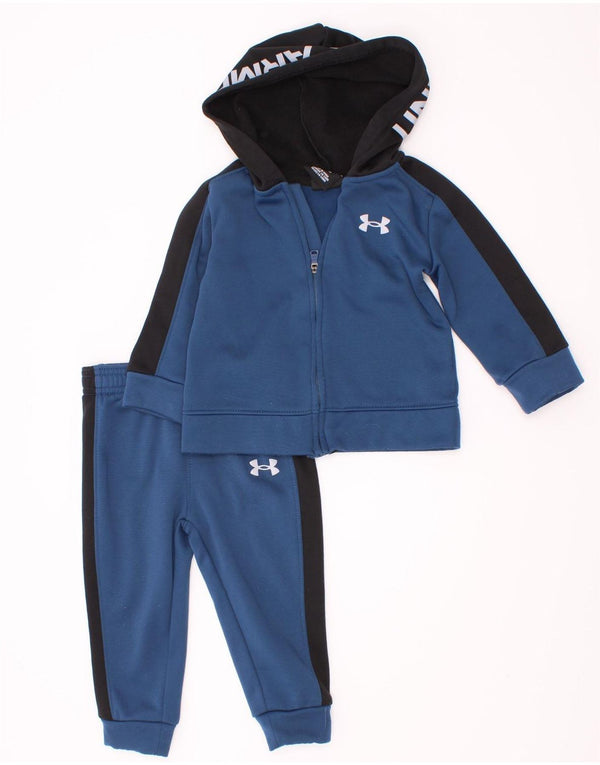 Dres dziecięcy Under Armour dla chłopców 9-12 miesięcy, granatowy, z blokami kolorów