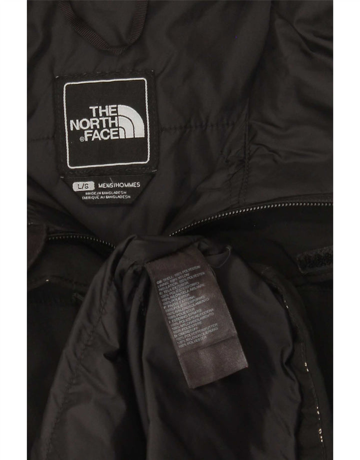Męska kurtka wiatrówka z kapturem The North Face UK 40, duża, czarna, poliestrowa