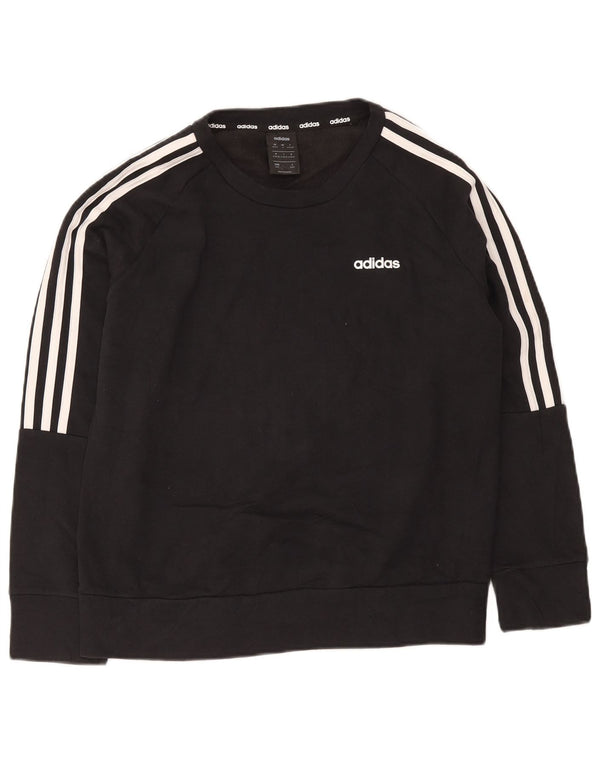 Damska bluza Adidas Loose Fit Sweter UK 12/14 Średnia czarna bawełna