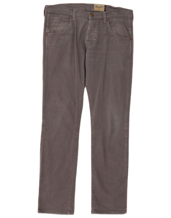 Wrangler Męskie Spencer Slim Straight Jeans W32 L32 Szara bawełna