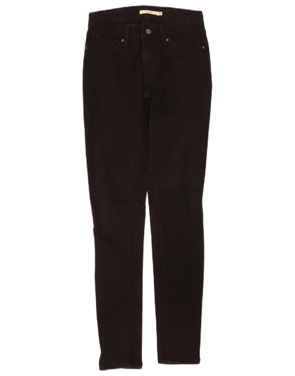 Damskie jeansy LEVI'S 711 Skinny W26 L30 Czarna bawełna