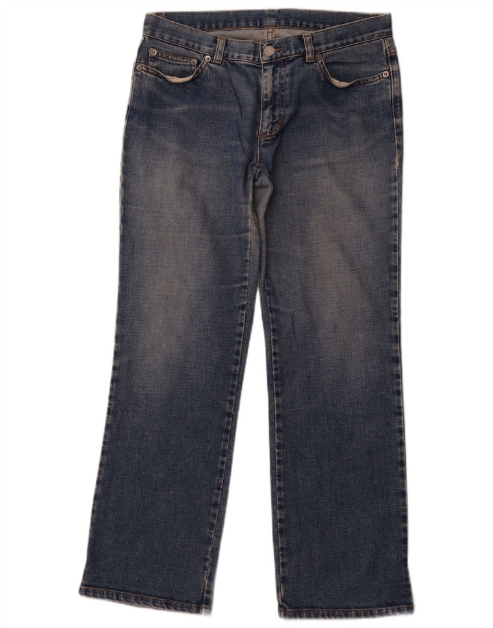 BENETTON Damskie proste dżinsy IT 44 Medium W30 L28 Niebieskie bawełniane