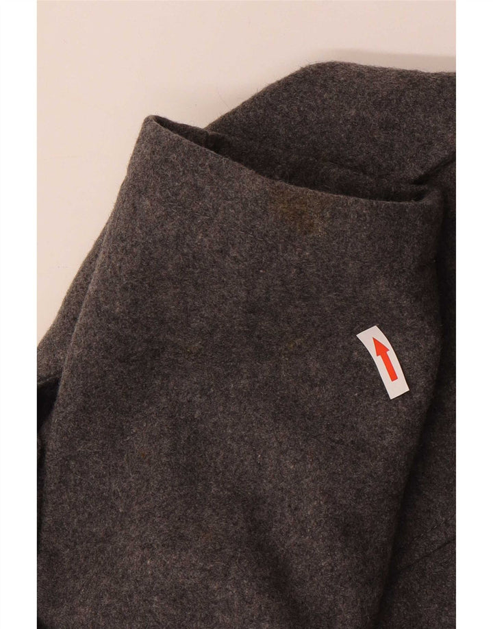 Płaszcz męski John Rocha Pea Coat UK 38 Średni szary wełniany