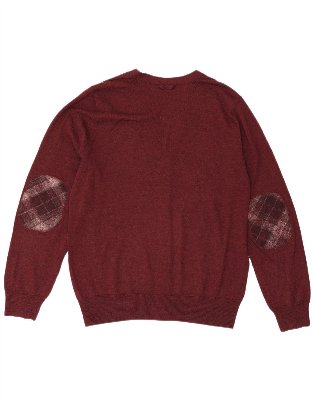 Męski sweter rozpinany Fred Perry, średnia bordowa wełna
