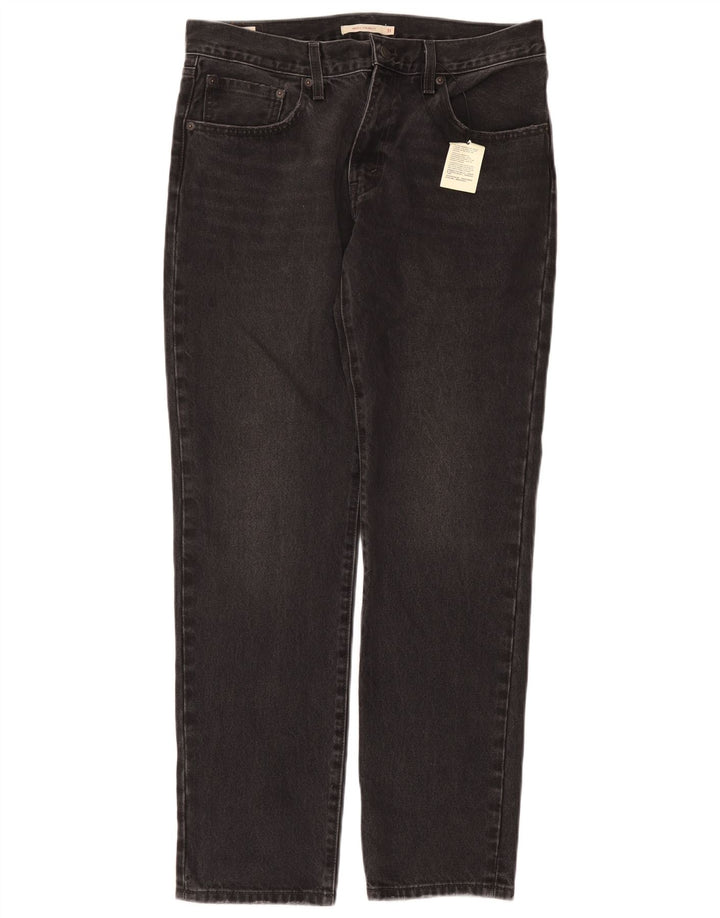 Damskie dżinsy Levi's Middy Straight W31 L31 Szara bawełna