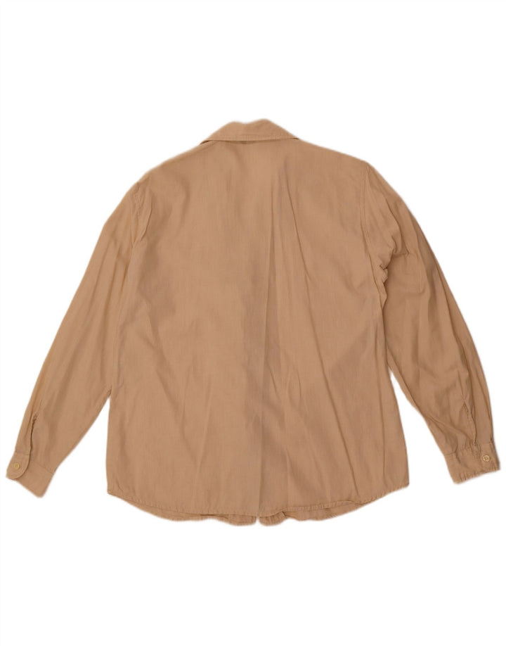 Koszula damska Benetton UK 14, średnia beżowa bawełna