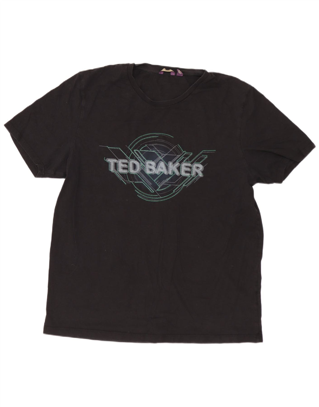 Męska koszulka z grafiką TED BAKER, rozmiar 6 2XL, kolor czarny