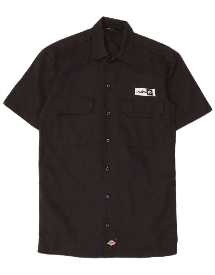 Męska koszula z krótkim rękawem Dickies XS, czarny poliester