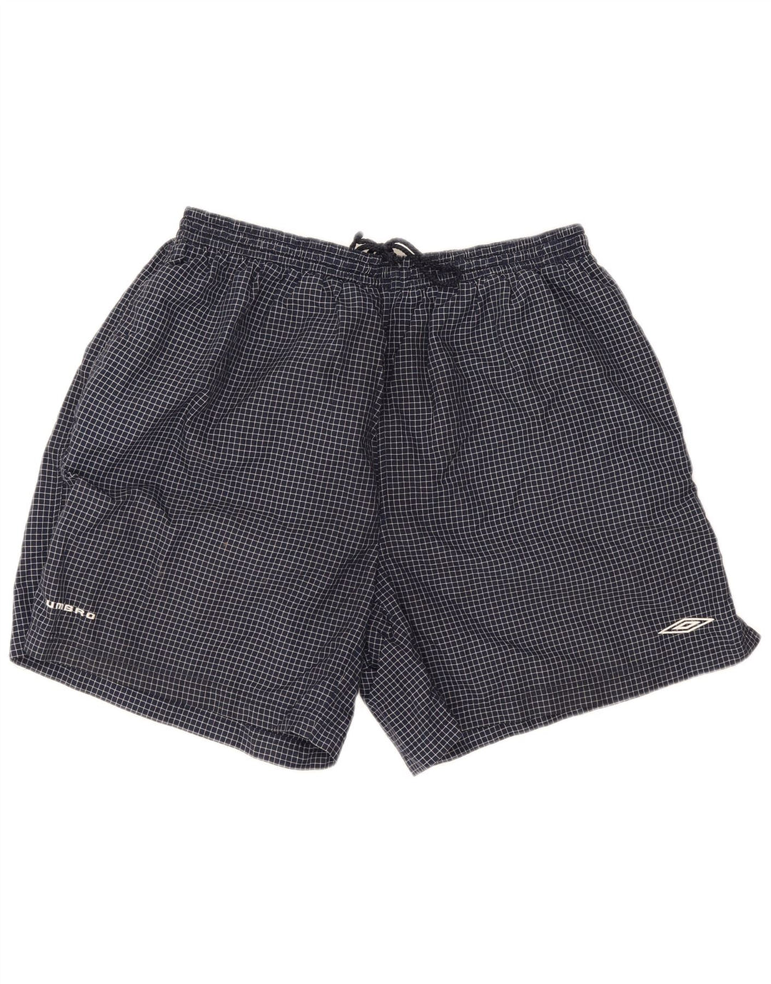 Męskie spodenki sportowe Umbro 2XL, nylon w granatową kratkę