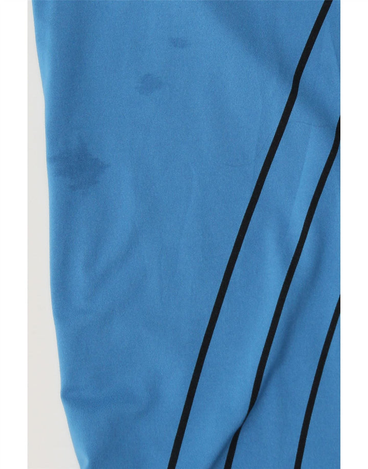 Izod Męski T-shirt Top z poliestru w duże niebieskie paski