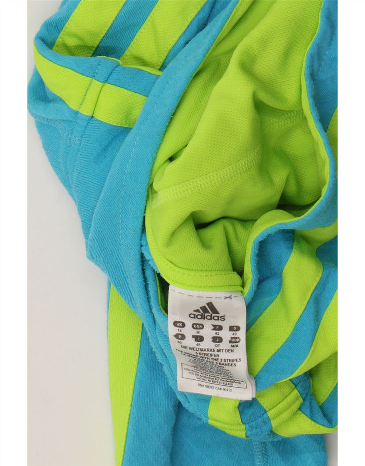 Damska bluza z kapturem Adidas UK 14 Średni niebieski poliester