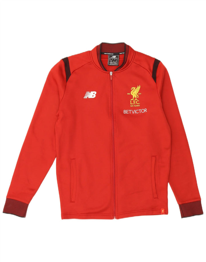 Męska kurtka dresowa New Balance Liverpool Graphic, średnia czerwona