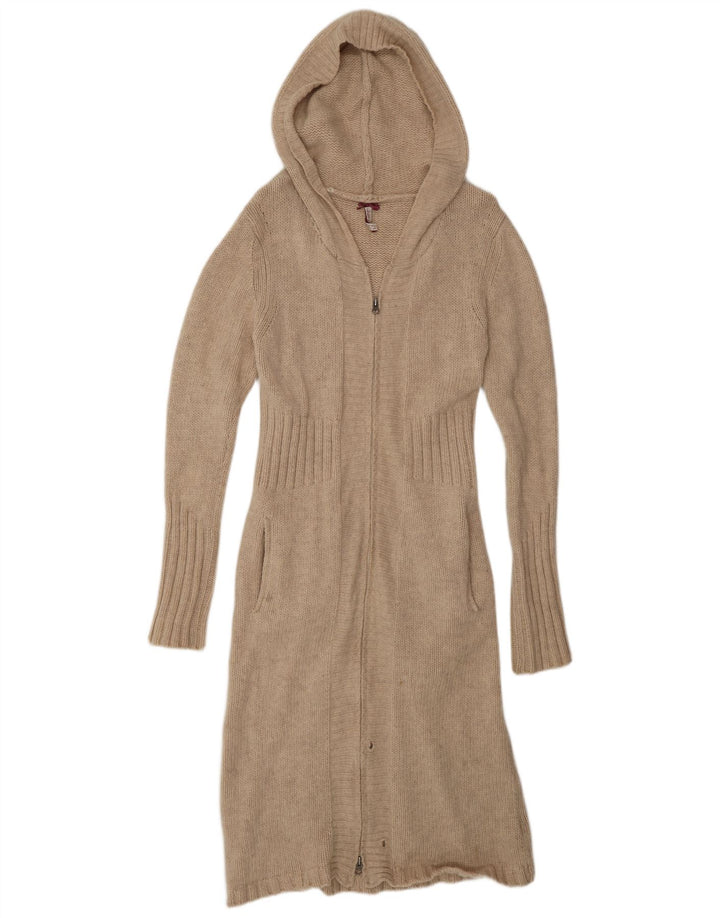 Damski sweter rozpinany White Stuff z długim rękawem, UK 12, średni beż