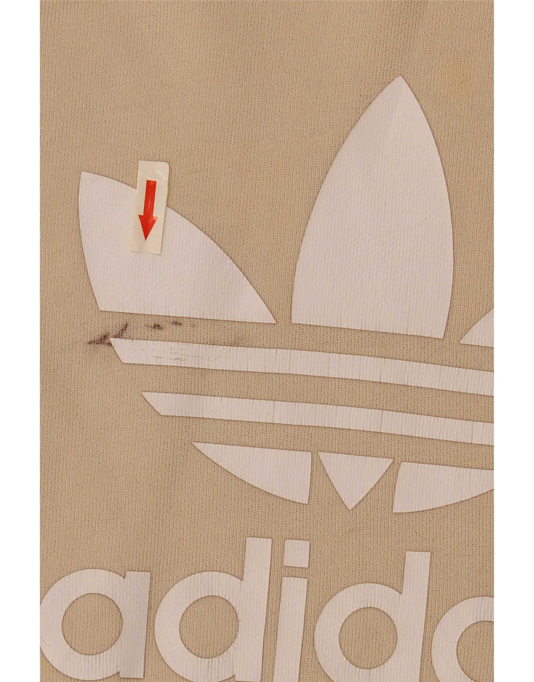 Adidas Męska bluza graficzna Jumper XL Beżowa bawełna