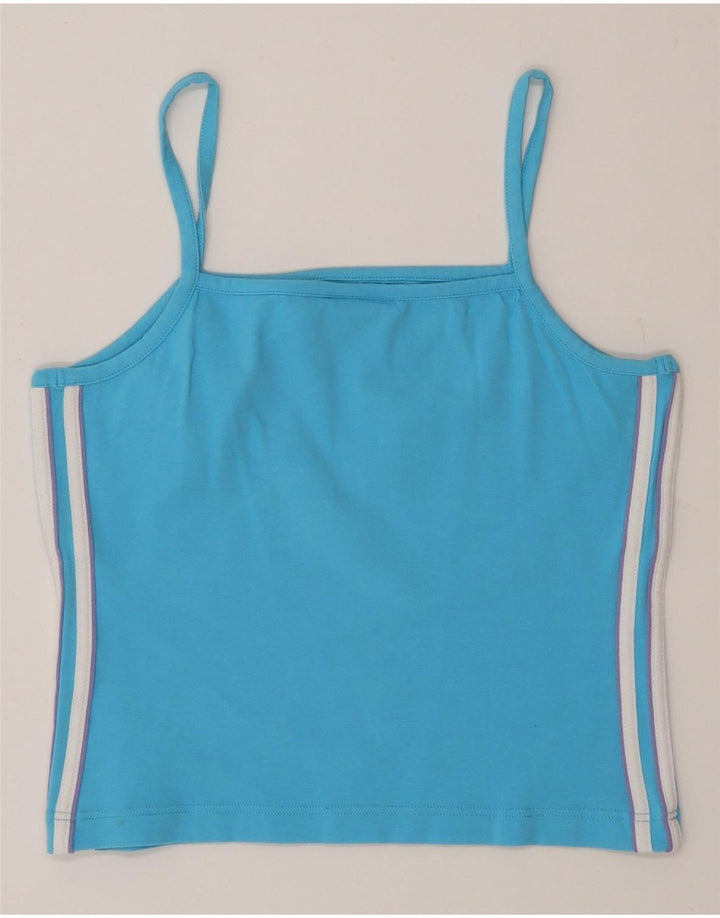 Damski top Adidas Crop Cami Top UK 12 Średni Niebieski