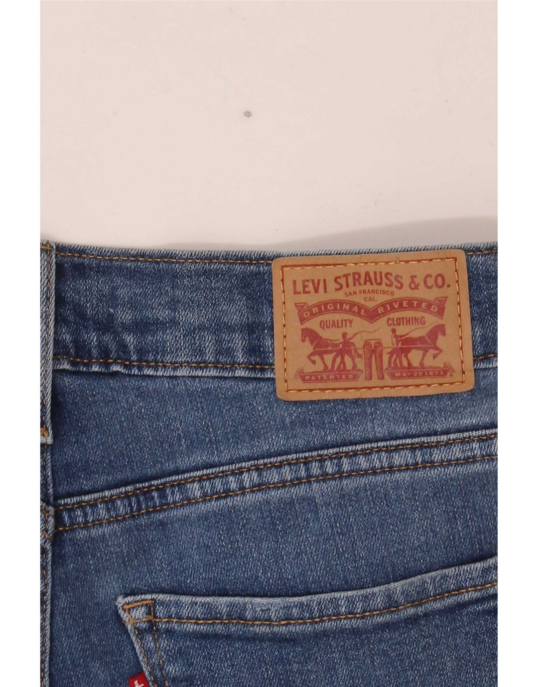 Damskie jeansy Levi's 724 z wysokim stanem i prostym W28 L28 Niebieskie