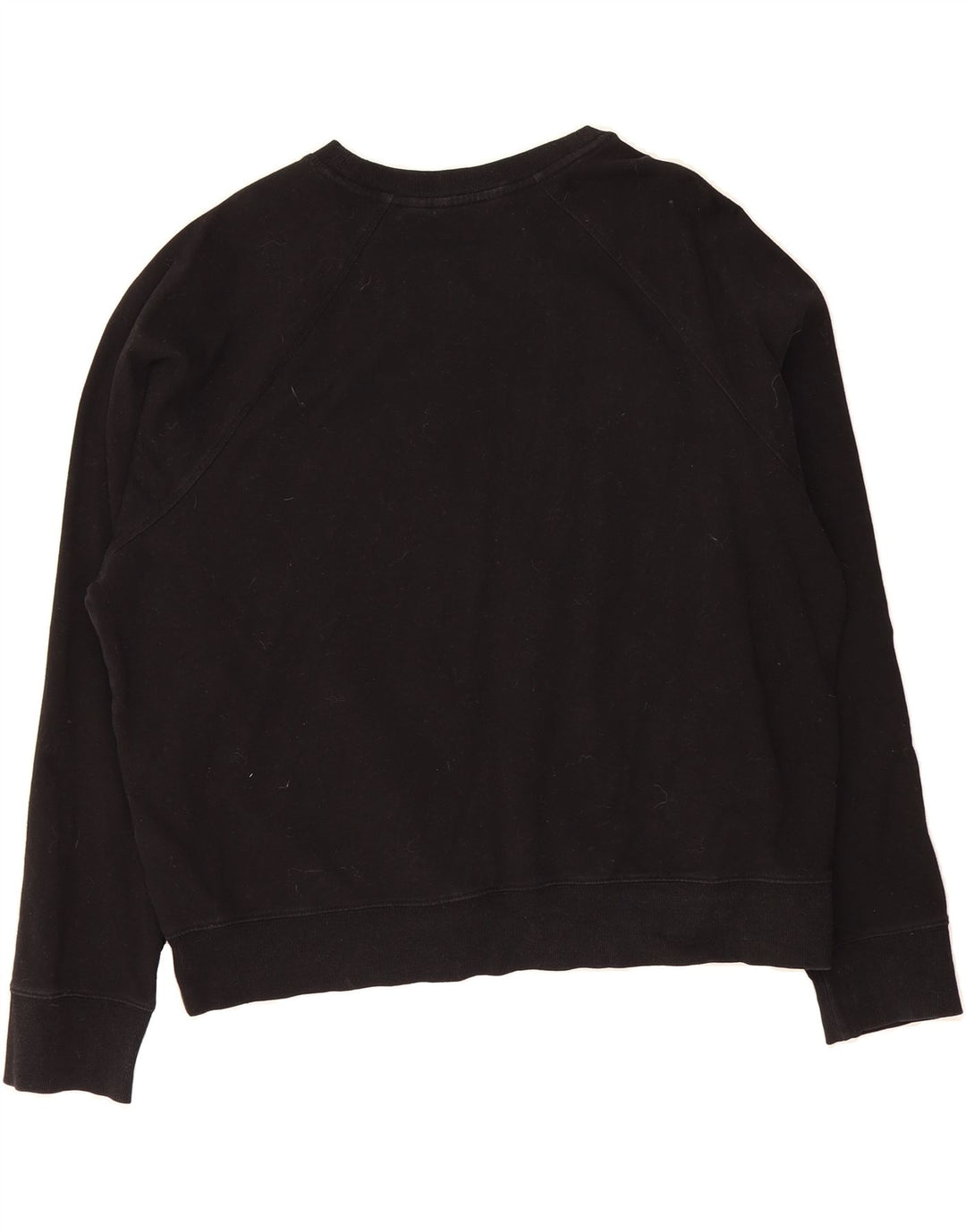 DKNY Womens Oversized Graphic Sweatshirt Jumper UK 16 Large Black Cotton Vintage Dkny and Second-Hand Dkny from Messina Hembry 