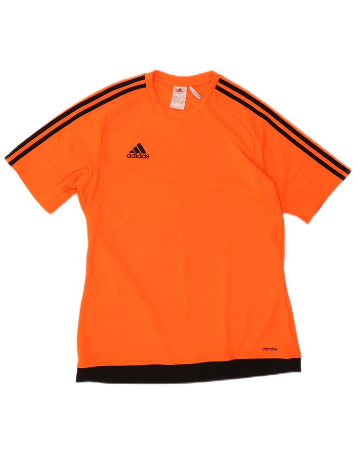 Adidas Męska koszulka Climalite Top Medium Orange Colorblock