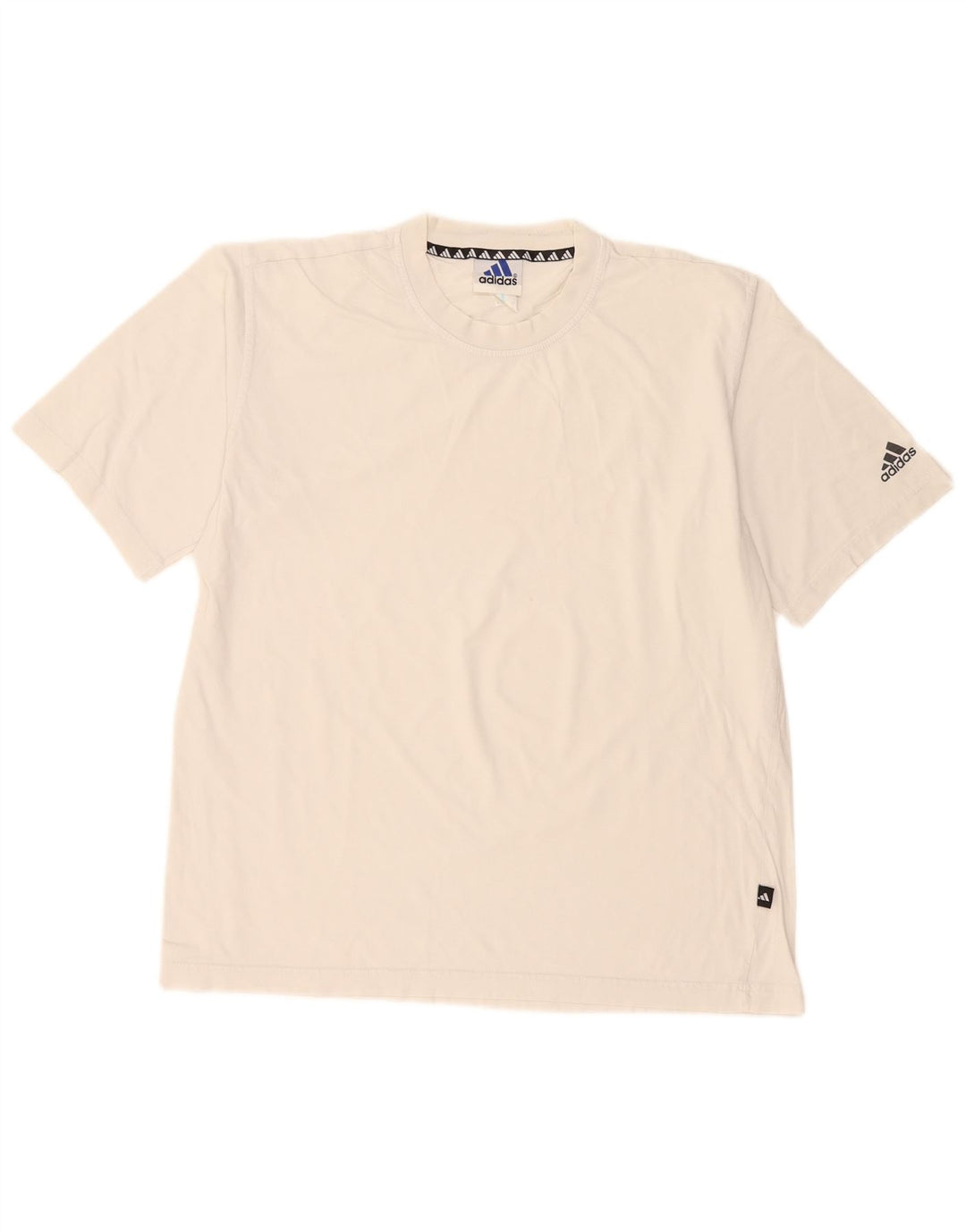 Adidas Męski T-shirt Top Średni Biały