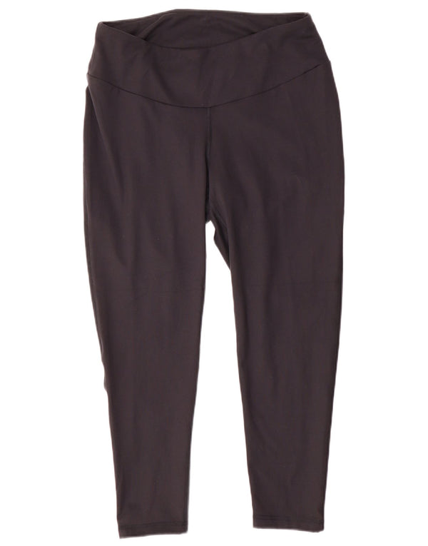 Damskie legginsy Adidas Aeroready Crop UK 20/22 XL Czarne