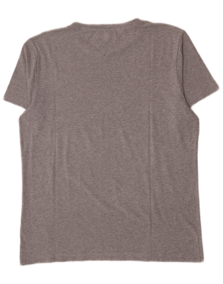 T-shirt męski Tommy Hilfiger, duży, szary, bawełniany
