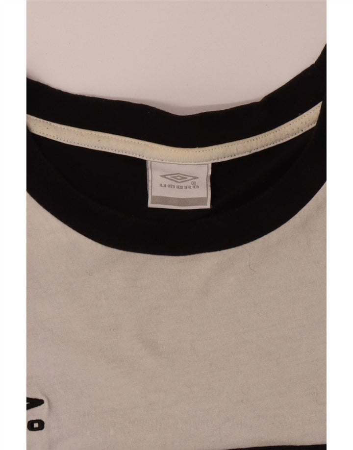 UMBRO Męski T-shirt Top XL, czarna, bawełniana z blokami kolorów