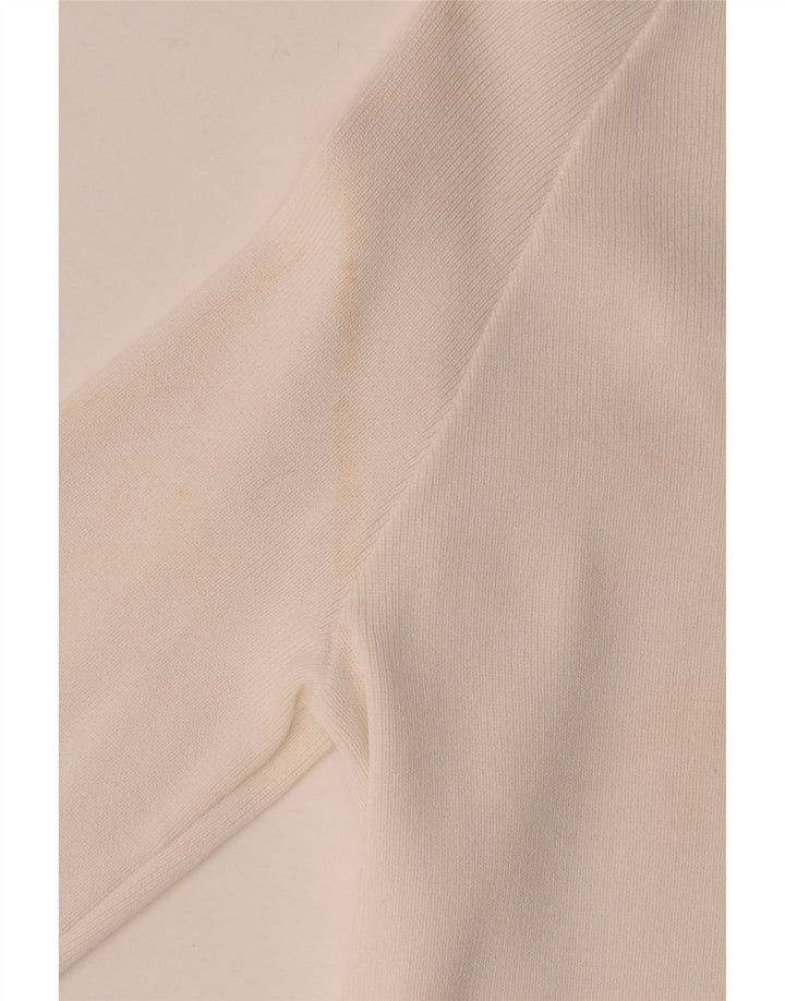 Damska bluzka kopertowa z długim rękawem Zara UK 8 Small White Viscose