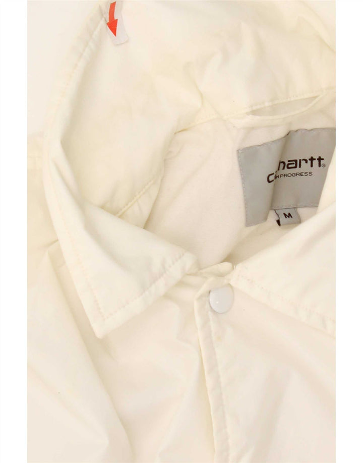 Męska kurtka przeciwdeszczowa Carhartt Graphic UK 38 Średni biały nylon