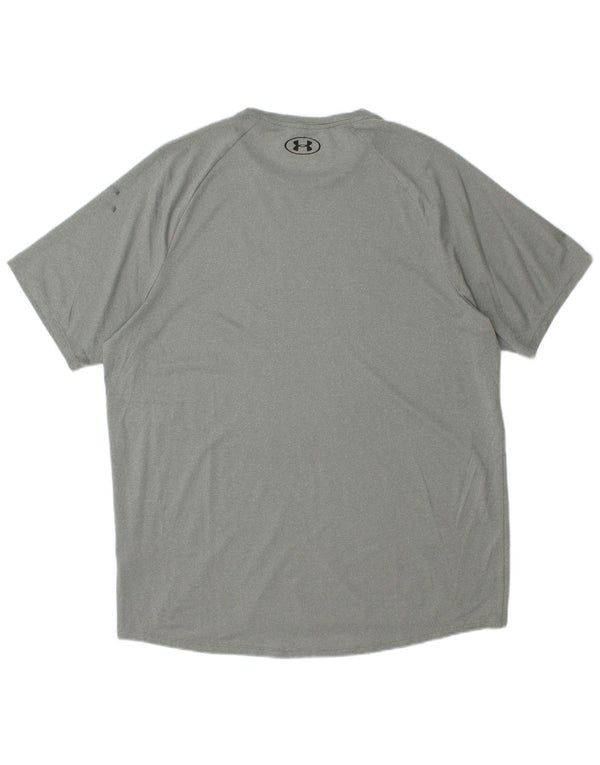 UNDER ARMOUR Męski T-shirt Top, duży, zielony, poliester