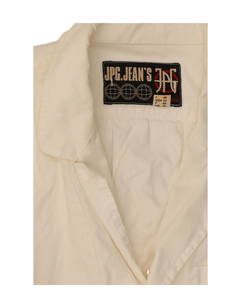 JEAN PAUL GAULTIER Mens Fitted Blazer Jacket UK 38 Medium White Designer Vintage Jean Paul Gaultier and Second-Hand Jean Paul Gaultier from Messina Hembry 