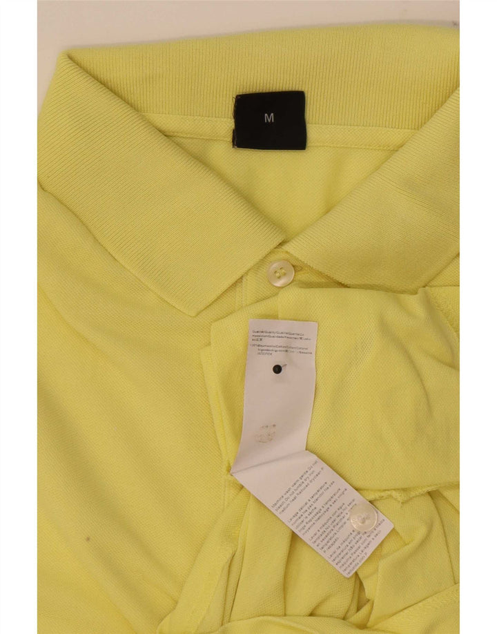 Męska koszulka polo Hugo Boss, średnia żółta bawełna