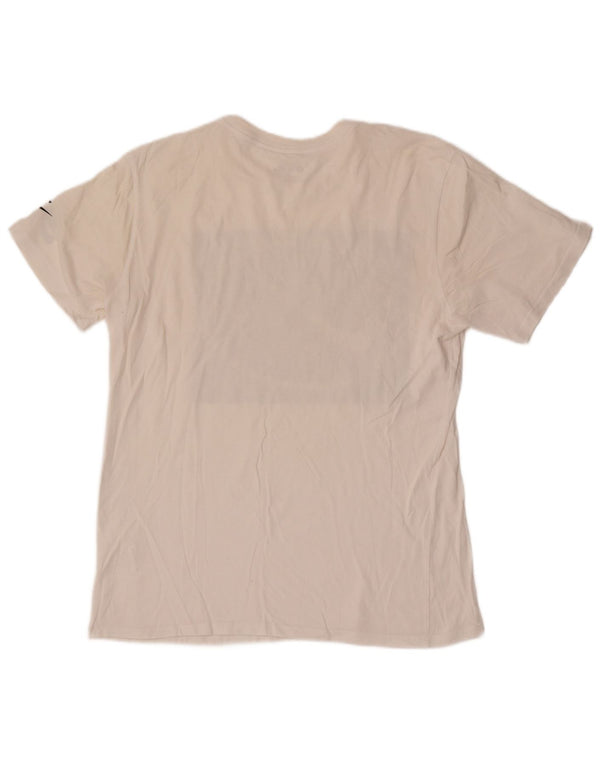 Damska koszulka Nike Athletic Cut Graphic Top UK 16, duża, biała