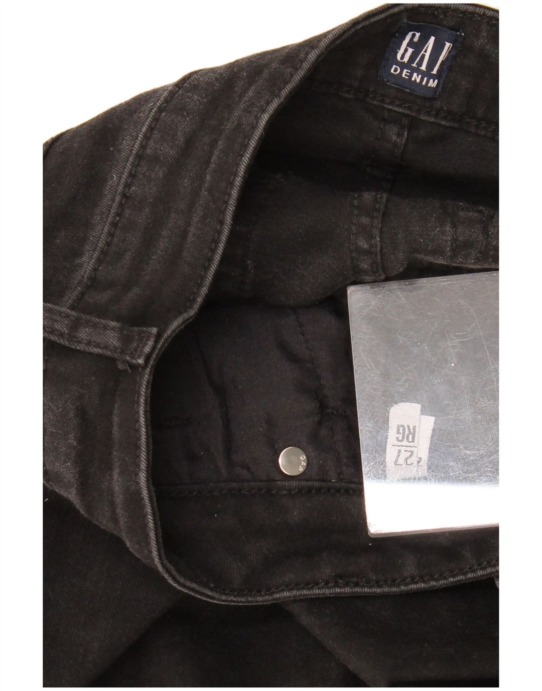 Damskie jeansy skinny GAP W27 L27, czarne, bawełniane