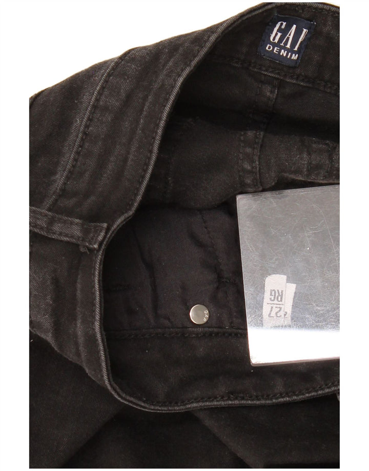 Damskie jeansy skinny GAP W27 L27, czarne, bawełniane