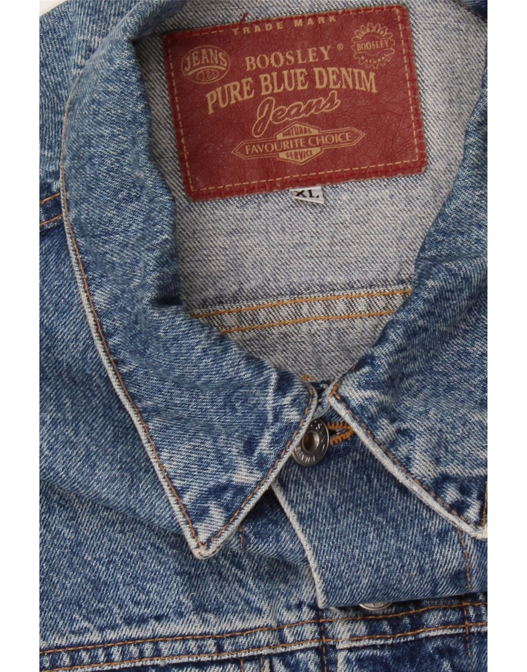 BOOSLEY Mens Denim Jacket UK 42 XL Blue Cotton Vintage Boosley and Second-Hand Boosley from Messina Hembry 