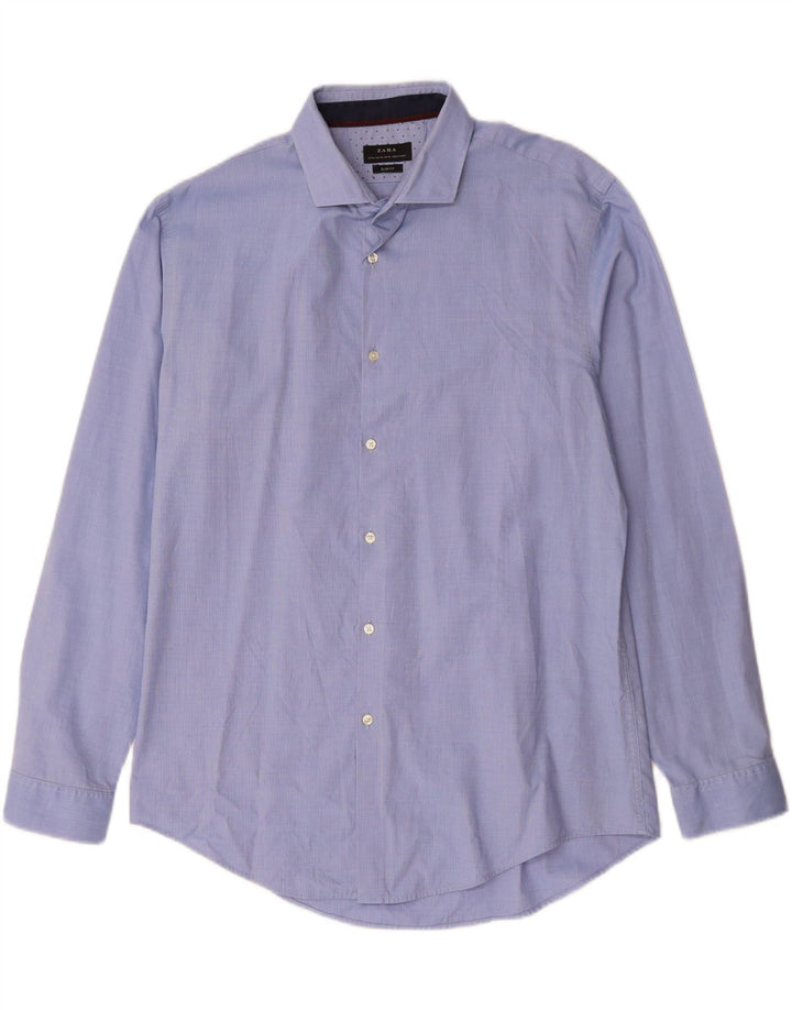 Koszula męska ZARA Slim Fit 2XL niebieska