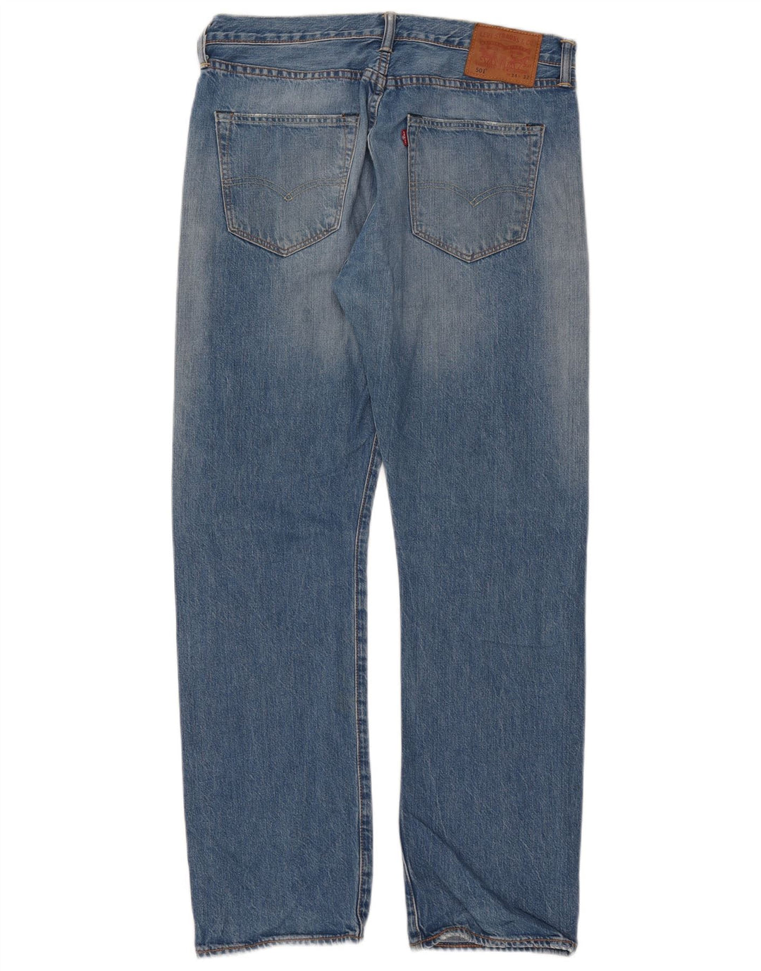 Męskie jeansy Levi's 501 Straight W34 L32 Niebieskie bawełniane