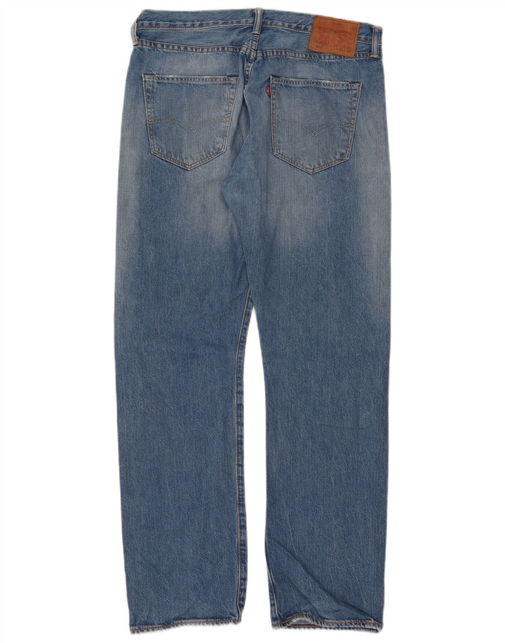 Męskie jeansy Levi's 501 Straight W34 L32 Niebieskie bawełniane