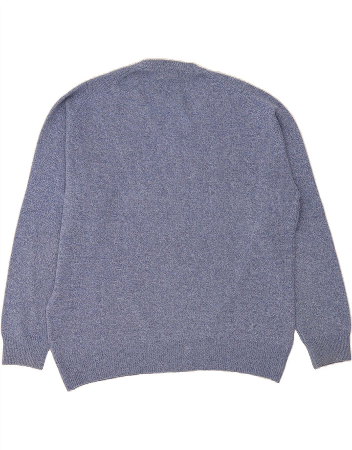 KAPPA Mens V-Neck Jumper Sweater XL Blue Wool Vintage Kappa and Second-Hand Kappa from Messina Hembry 