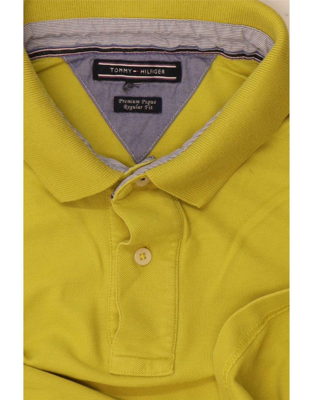 Męska koszulka polo o regularnym kroju Tommy Hilfiger XL w kolorze żółtym