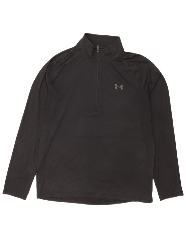 Męski dres z zamkiem błyskawicznym Under Armour, średni czarny