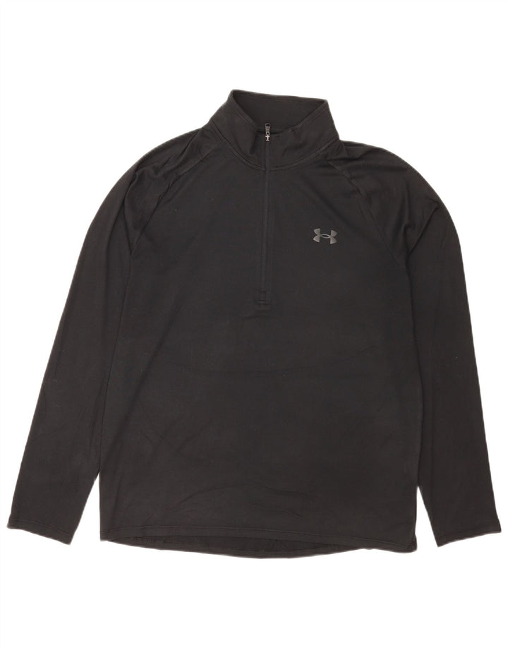 Męski dres z zamkiem błyskawicznym Under Armour, średni czarny