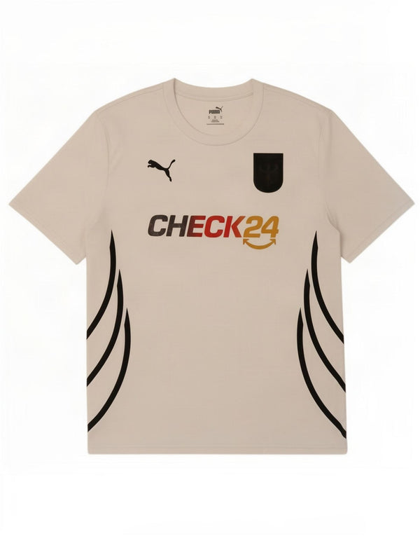 Puma Mens Graphic T-Shirt Top XL White Polyester