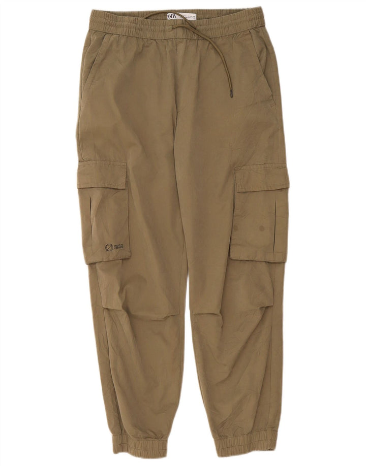 Spodnie damskie Zara Joggers Cargo, małe W30 L25 Khaki